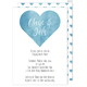 Blue Watercolor Heart Invitations Image 3 of 4